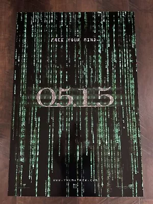 Original Holofoil Movie Poster For The Matrix Reloaded 2003 27x40 3D Effect • $19.99