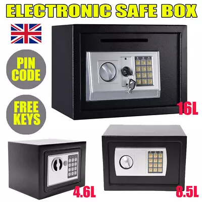 Wall Floor Mounted Security Safe Money Cash Deposit Box Office Home Safety Mini • £18.50