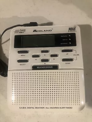 MIDLAND All Hazards Weather Alert Radio Warning NOAA Alarm WR-100 W/Cord - AC/DC • $8.57