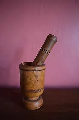 Antique Carved Wooden Doctors Morter & Pestle • $135