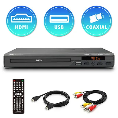 Mediasonic DVD Player - 1080P Upscaling All Region DVD Player W/ HDMI AV Output • $32.99