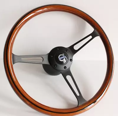 Steering Wheel Fits For VOLVO Wood Classic Black Spokes  Wooden P1800 P1800  • $235.66