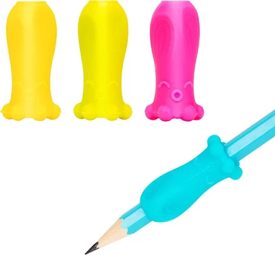 £3.99 • Buy Rubber Pencil Grips Kids Handwriting Aid Posture Correction Tool Preschool 4pc