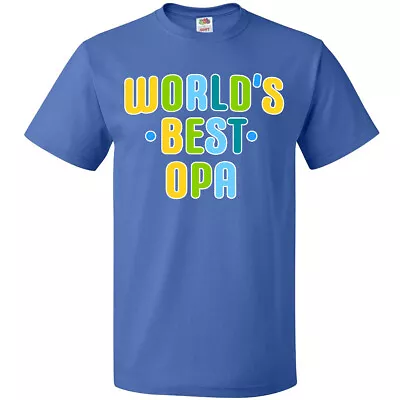 Inktastic Worlds Best Opa T-Shirt Family Grandpa Mens Adult Clothing Apparel • $14.99