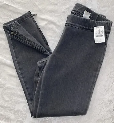 J Crew 0 Pixie Pant Leggings Gray Denim Jegging 26395 $88 NWT • $29.95