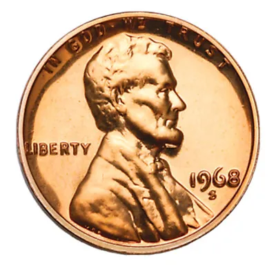 1968-S  Lincoln Memorial Mint Proof Cent/Penny Free S&H W/Tracking 2894 • $5.99