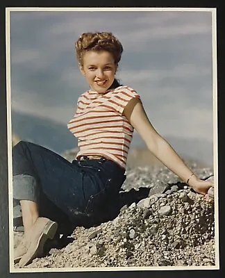 1945 Marilyn Monroe Original Photo Andre De Dienes Stamp Desert Levi’s Jeans • $2800