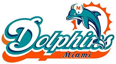 Miami Dolphins Football HTV Heat Transfer Vinyl Iron On (NOT A PATCH) • $6.30