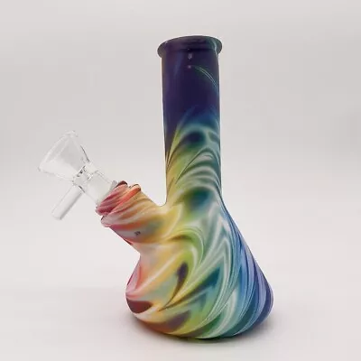4.7inch Silicone Water Pipe Colorful Smoking Bong Mini Bubbler Shisha Beaker US • $10.99