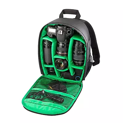 Camera Backpack Shoulder Bag Waterproof Case For Canon Nikon Sony DSLR Digital • $20.78