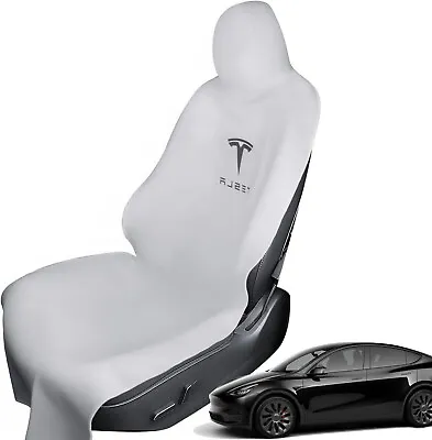 2PCS Waterproof Front Seats Non-Slip Covers For Tesla Model Y/3/X Seat Protector • $139.99