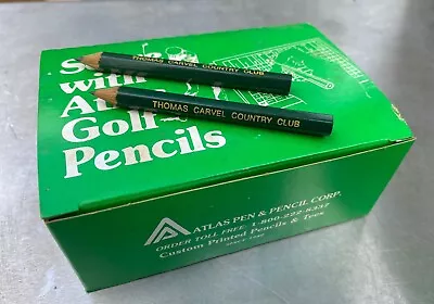 Vintage Thomas Carvel Country Club Golf Pencils 1 Gross Atlas - Pine Plains NEW • $14.99