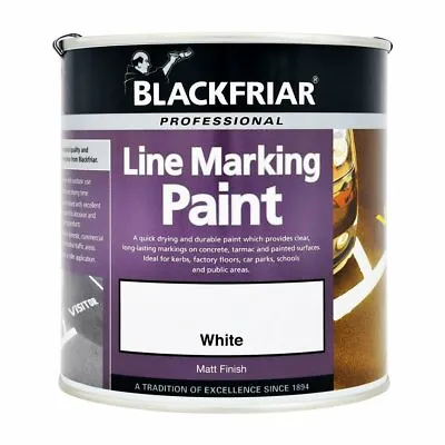 Blackfriar Line Marking Paint - 1L / 2.5L / 5L - White / Yellow • £24.85