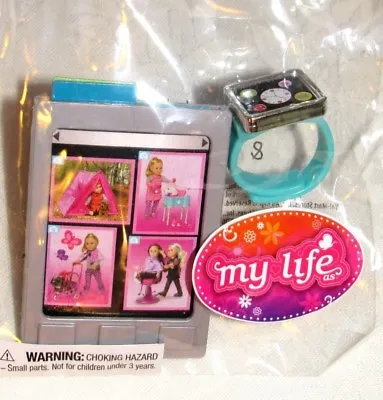 My Life As AG OG 18  Doll Size Tablet Smartphone Smartwatch Watch Play Set Blue • $14.99