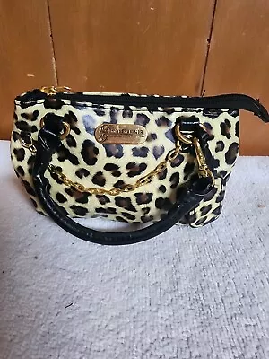  LORI GREINER Mini Bag/purse Leopard Print 6” X 3 1/2” Nice • $20