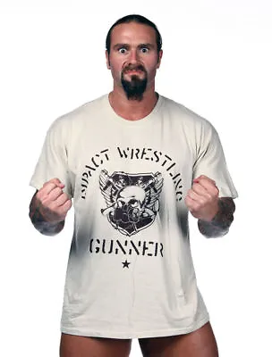 Official TNA Gunner  Gas Mask  Wrestling T-Shirt Large Wwe Wwf Wcw Ecw  • £6.95