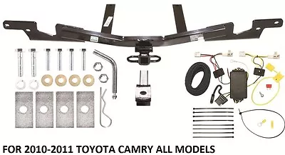 Trailer Tow Hitch For 10-11 Toyota Camry 4 Dr. Sedan W/ Wiring Harness Kit • $303.63