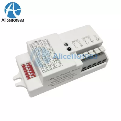 AC110-220V LED Light Microwave Radar Delay Sensor Switch Body Motion Detector • $6.26