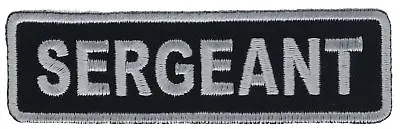 Sergeant Sgt Title Patch Club Military Biker Iron On Hat Patch IV3979 F1D15J • $8.86