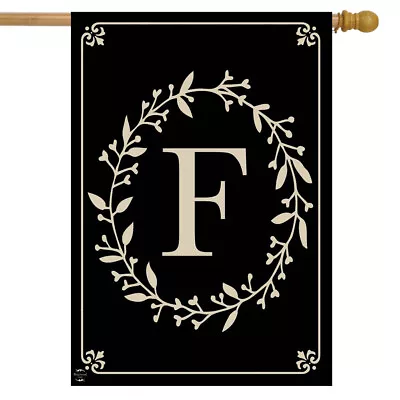 Briarwood Lane Classic Monogram Letter F House Flag Double-Sided House Flag • $18.99