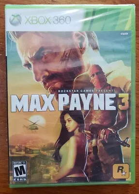 Max Payne 3  (Xbox 360 2012) Brand New Factory Sealed • $32