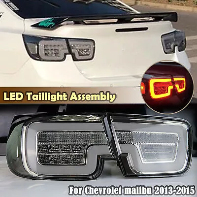 For Chevrolet Malibu LED Rear Lamp Assembly LED Tail Lights 2013-15 Black Smoke • $213.89