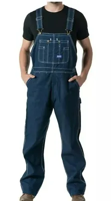 New Big Smith 1916 Men's Blue Denim Bib Overalls Workwear NEW 94009DB9 • $39.49