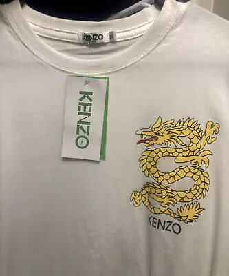 $66.90 • Buy KENZO Shirt Mens - MEDIUM - White Trisnake