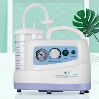 $173 • Buy Dental Phlegm Suction Unit Vacuum Phlegm Emergency Aspirator Machine Portable 1L
