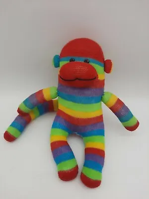 £10.10 • Buy  Rainbow Handmade Sock Monkey  One-Of-A-Kind Unique 7.5  Plush OOAK 