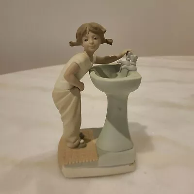 Lladro Girl At Sink Figurine Collectible  • $31
