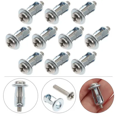 10 Pcs Jack Fixing Nuts Petal Screw Cavity Hollow Door Anchor Miss • £4.86