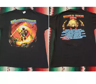 90's 1992 Molly Hatchet World Tour Rock Band T Shirt 100% Cotton NH10088 • $26.99