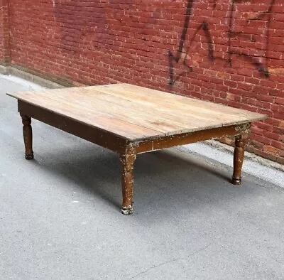 Antique Vintage Counter Kitchen Island Industrial Mercantile Display Wood Legs • $2700