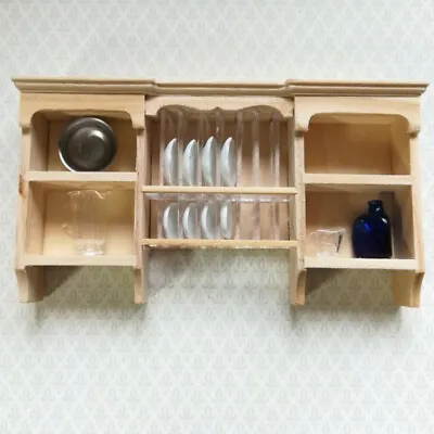 Dollhouse Miniature 1:12 Scale Wall Cupboard Hanging Shelf Kitchen Furniture/* • $12.79