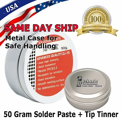 $9.95 • Buy Quality Rosin Soldering Flux Paste Solder Welding Grease 50G + Tip Tinner