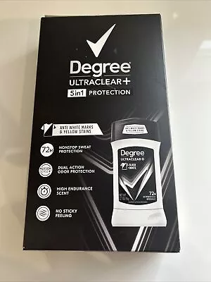 Degree Men UltraClear Antiperspirant Deodorant 5 Pack Black & White 2.7 Oz • $21.95