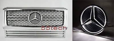 Mercedes G Class W463 Grille Grill G500 G55 Illuminated LED Star LIGHT UP EMBLEM • $284.99