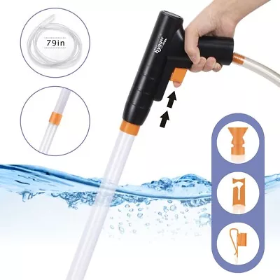 $14.98 • Buy Aquarium Fish Tank Siphon Pump Vacuum Gravel Water Filter Cleaner Pipe