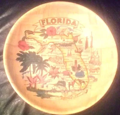 Mid Century Modern Bamboo Bowl Florida • $35