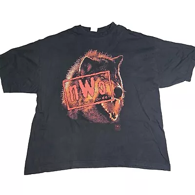 Vintage 1998 WCW NWO New World Order Wolf Pack T-Shirt Men's 3XL • $49.99