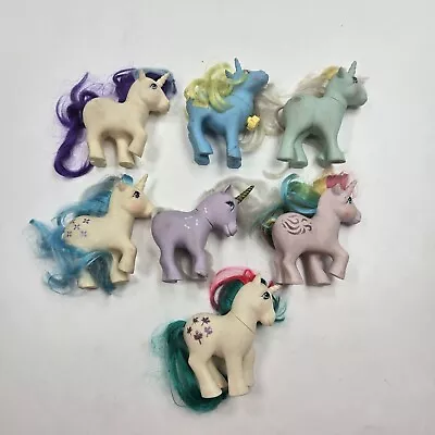 Lot Vintage My Little Pony Hasbro Flocked Winged Ponies / Unicorns • $50