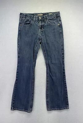 Mek Denim Womens Size Actual W33 L32* Dark Wash Button Fly Bootcut Jeans • $18.95