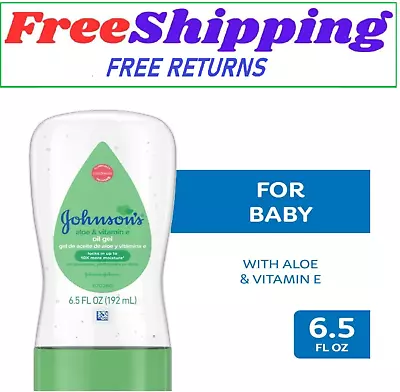 Johnson's Baby Oil Gel Aloe Vera & Vitamin E Soothing 6.5 Fl. Oz • $7.55