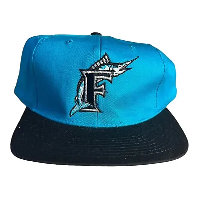 Vintage Florida Marlins Snapback Cap Hat Eds West Signature MLB Baseball Hat • $14.99