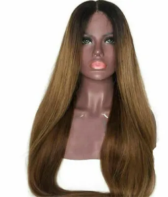 24 BRAZILIAN GLUELESS SILK BASE TOP FULL LACE WIG 180% DENSITY STRAIGHT 1b#/33# • £699