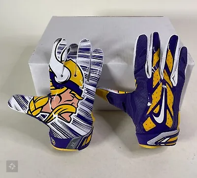 NEW Nike Vapor Jet 3.0 Minnesota Vikings Mike Wallace PE Gloves Men's Size XL • $79.99