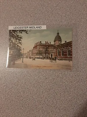 Leicester Midland Railway Station Postcard • £1.29