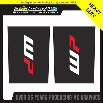 MOTOCROSS MX UPPER FORK GRAPHICS DECALS STICKERS PROTECTION WP 65cc • $22.28