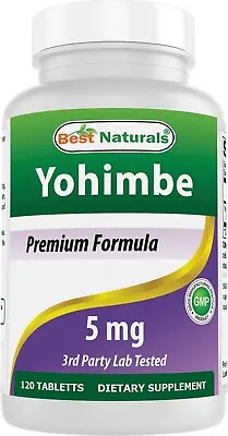 Best Naturals Yohimbe 5 Mg 120 Tablets • $10.99